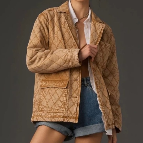 Anthropologie  Young Fabulous Broke  Walter Quilted jacket Size M - Picture 1 of 10